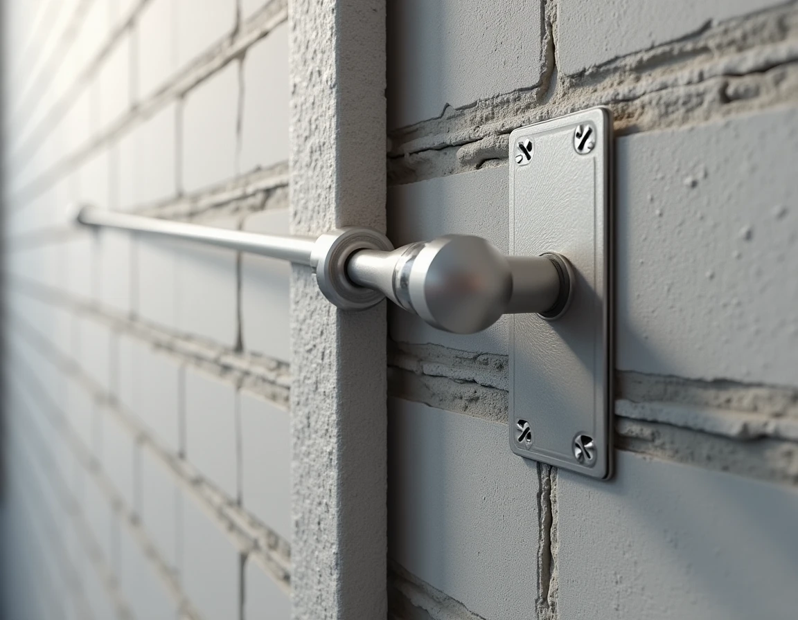Wall anchor system for bowing basement wall